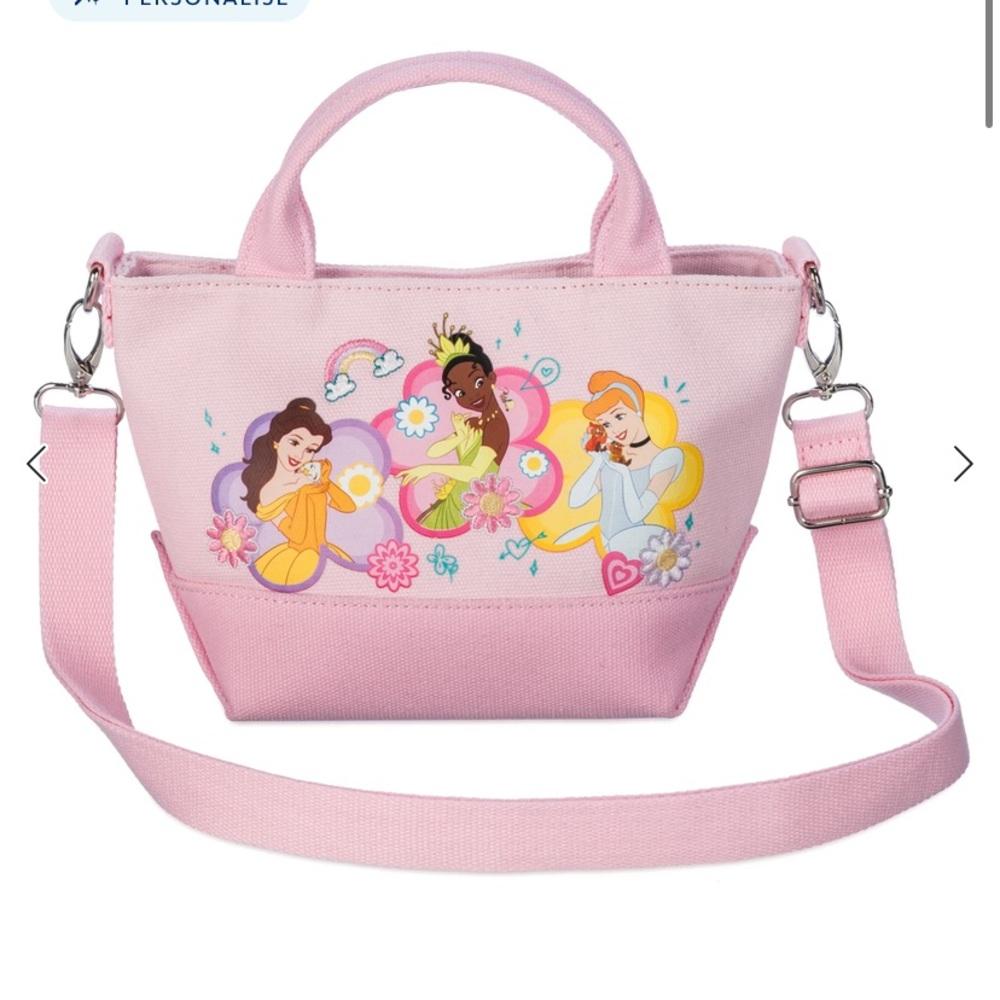Disney Princess Crossbody Purse Belle, Cinderella & Tiana NWT Disney Store